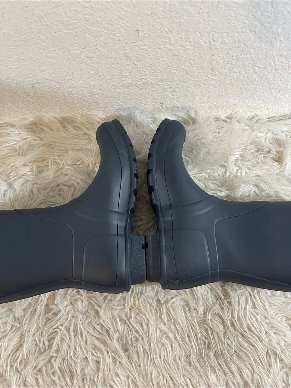 HUNTER Women's Original Short Rain Boots Navy Blue Waterproof Size 9 NEW